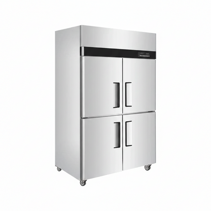 Commercial premium static cooling four-door kitchen refrigerator.